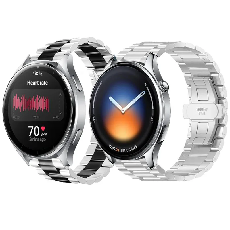 22mm Metallarmband für Xiaomi Watch 2 Pro, kompatibel mit Xiaomi Watch 5/S4/S3/S2/S1 Pro/Active/Mi Color 2