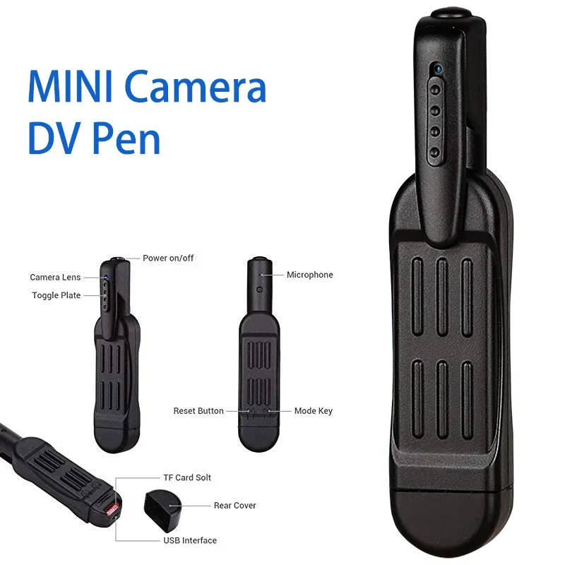 Imagem -04 - Mini Câmera Secreta Full hd Câmera com Caneta Pequena Vestível Dvr Digital Mini Filmadora dv 1080p T189