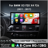 For BMW X3 F25 X4 F26  2011-2017 CIC NBT System 10.33 Inch 12.3 Inch Car Radio Head Unit Carplay Auto Multimedia Monitors 4G GPS