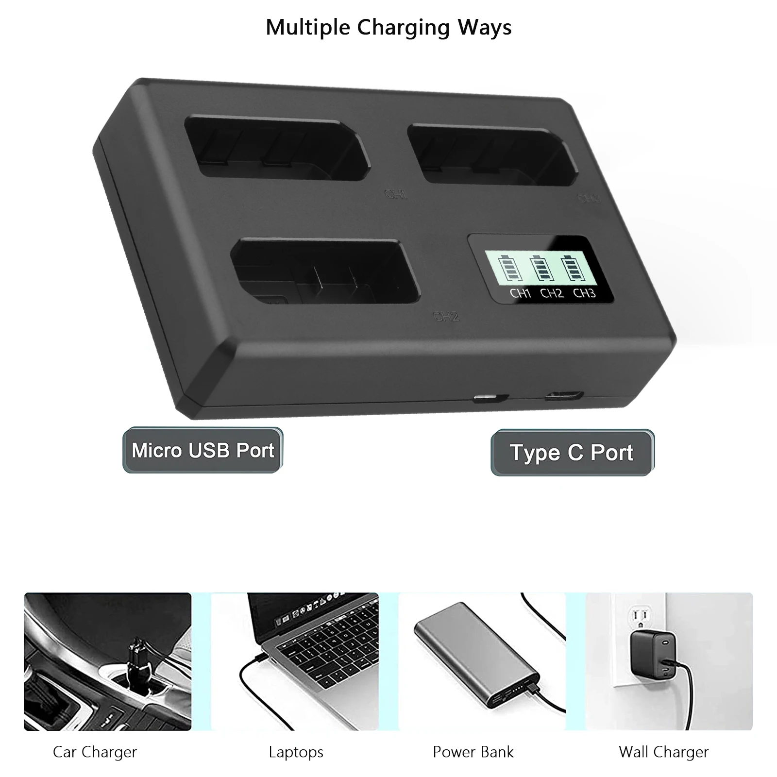 1500mAh EN-EL14 EN EL14 EN-EL14a batterij + LCD 3-kaartsleuf oplader voor Nikon D5600, D3200, D3500, D3300, D3400, D3100, D5100