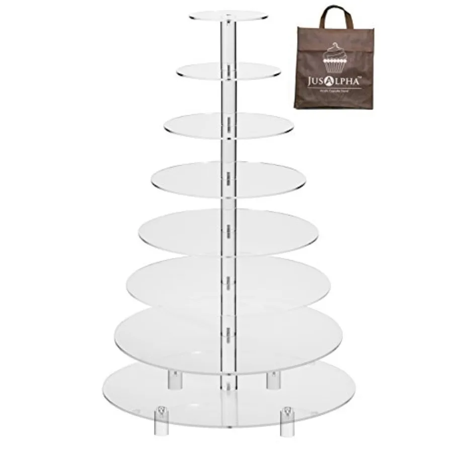 

8 Tier Wedding Party Acrylic Round Cake Stand/Cupcake Stand Tower/Dessert Stand/Pastry Serving Platter/Food Display Stand for B