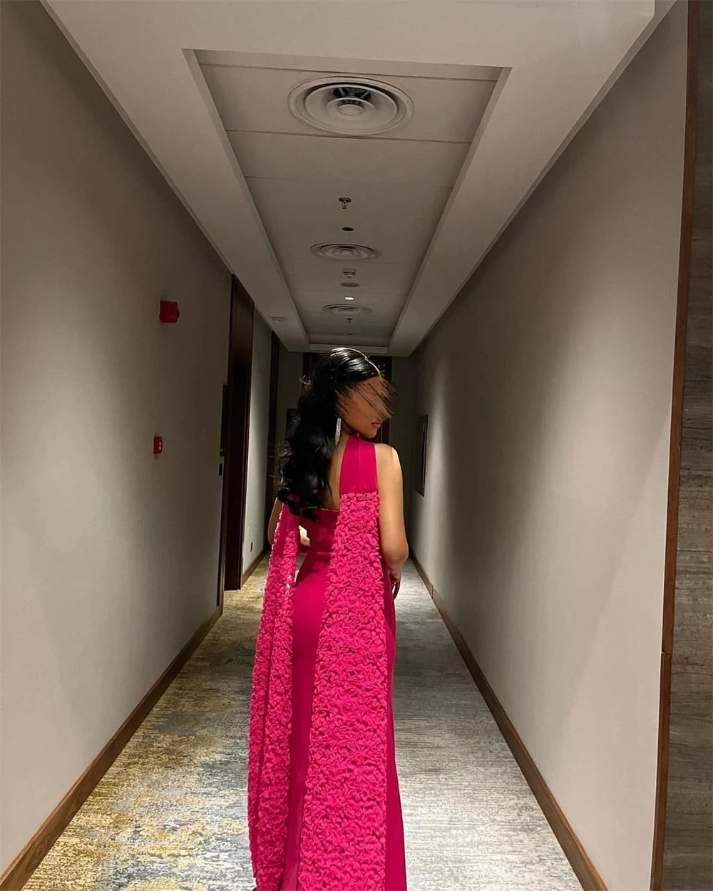 Floral Strapless Long Bespoke Occasion Gown Evening Dresses Pastrol Unisex Jersey Retro Dubai Saudi Arabic Prom Customized