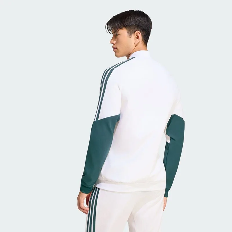 Adidas Sport KZ2493 Men Real Madrid Track Jacket Full‑Zip Color Block Soccer Training Coat Lightweight Athletic Outerwear