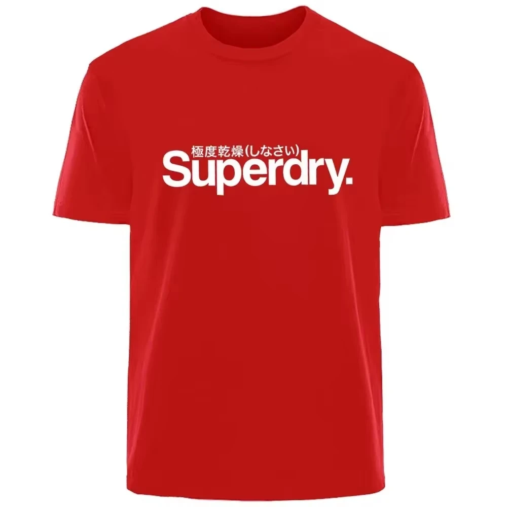 Retro Simple Superdry Letter Summer Men Women Cotton Comfortable Breath Casual Fashion TShirt Outdoor Street Clothing for Men