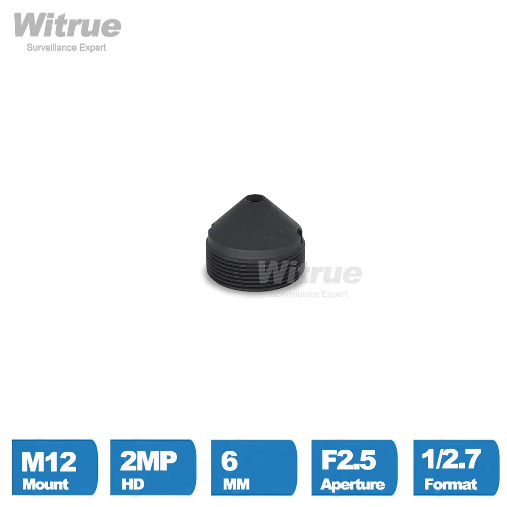 Witrue Pinhole CCTV Lens 6MM  M12*0.5 Mount 1/2.7