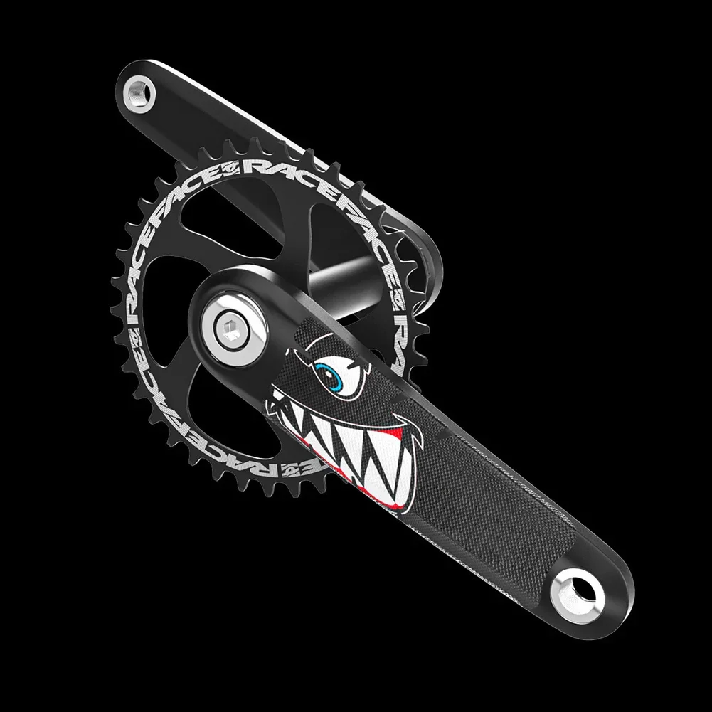

Bike Crank Arms Stickers Bicycle Protect Decal Protection From Abrasion 140x55mm Black/Transparent MTB Bike Protective Sticker