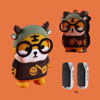 Cartoon Tiger for Kia Sportage 2023 2024 Ray Sorento Soul Telluride Cerato 2020 K5 K8 2022 Remote Car Key Case Cover Accessories