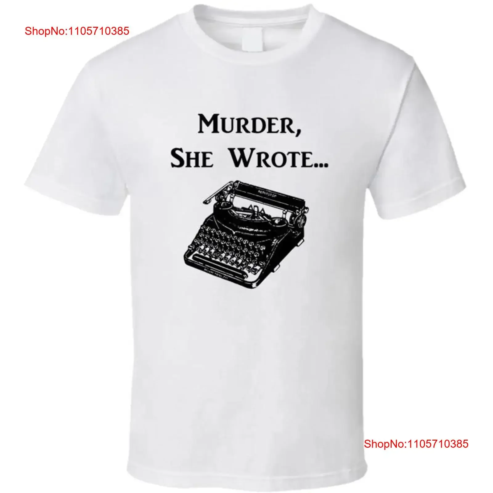 Murder She Wrote Typewritter Mystery Tv Show 80s T Shirt vintage Washed Versatile graphic homme Top For Everyday Wear