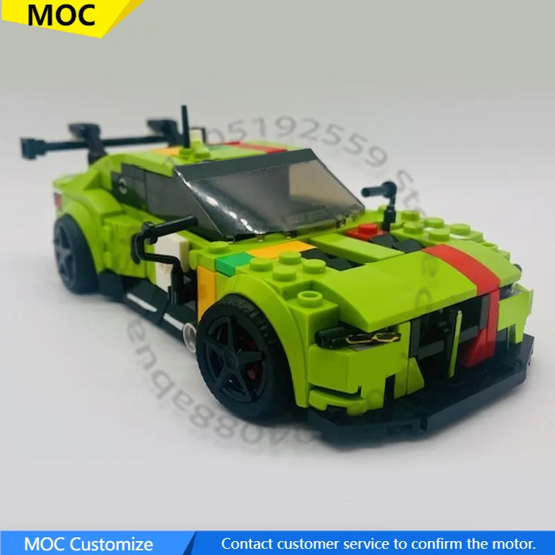 302 PCS Sports car M3 gt3 MOC Customize Modular Building Block Creative Design Model Brick Popular Kids DIY Assembly Toy Gift