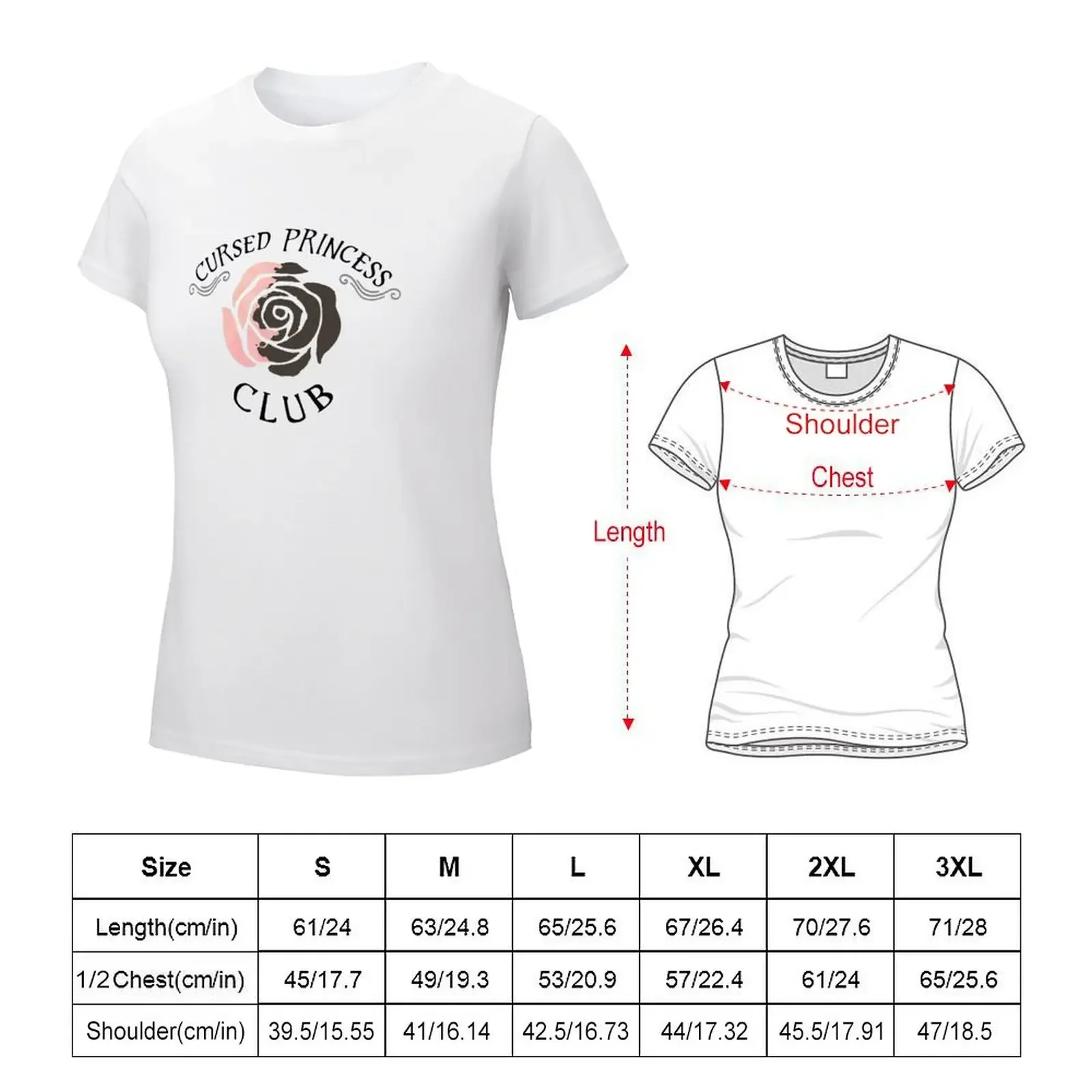 Cursed Princess Club T-shirt cute tops Short sleeve tee t-shirt dress for Women plus size sexy