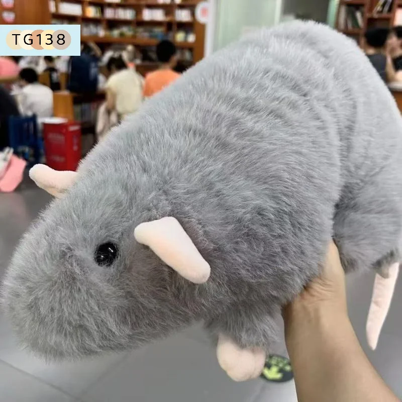 【Neu】35/50/90cm Cartoon-Blumenzweig-Ratte, weiche, übergroße Tierfigur, niedliche Simulation, große Maus, Plüschtier, Kissen, Geburtstagsgeschenk – Detail 12