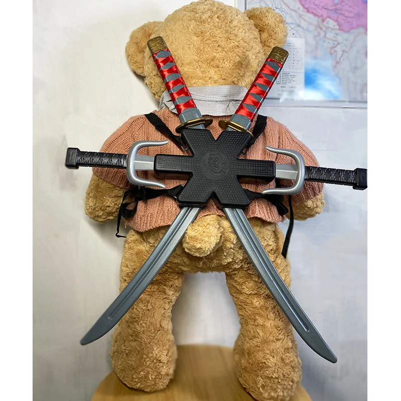 닌자 세트 할로윈 어린이 일본 사무라이 코스 장난감 나이프 세트, 단검 다트 장난감 모델 선물 컬렉션 기묘한 장난감, 1:1