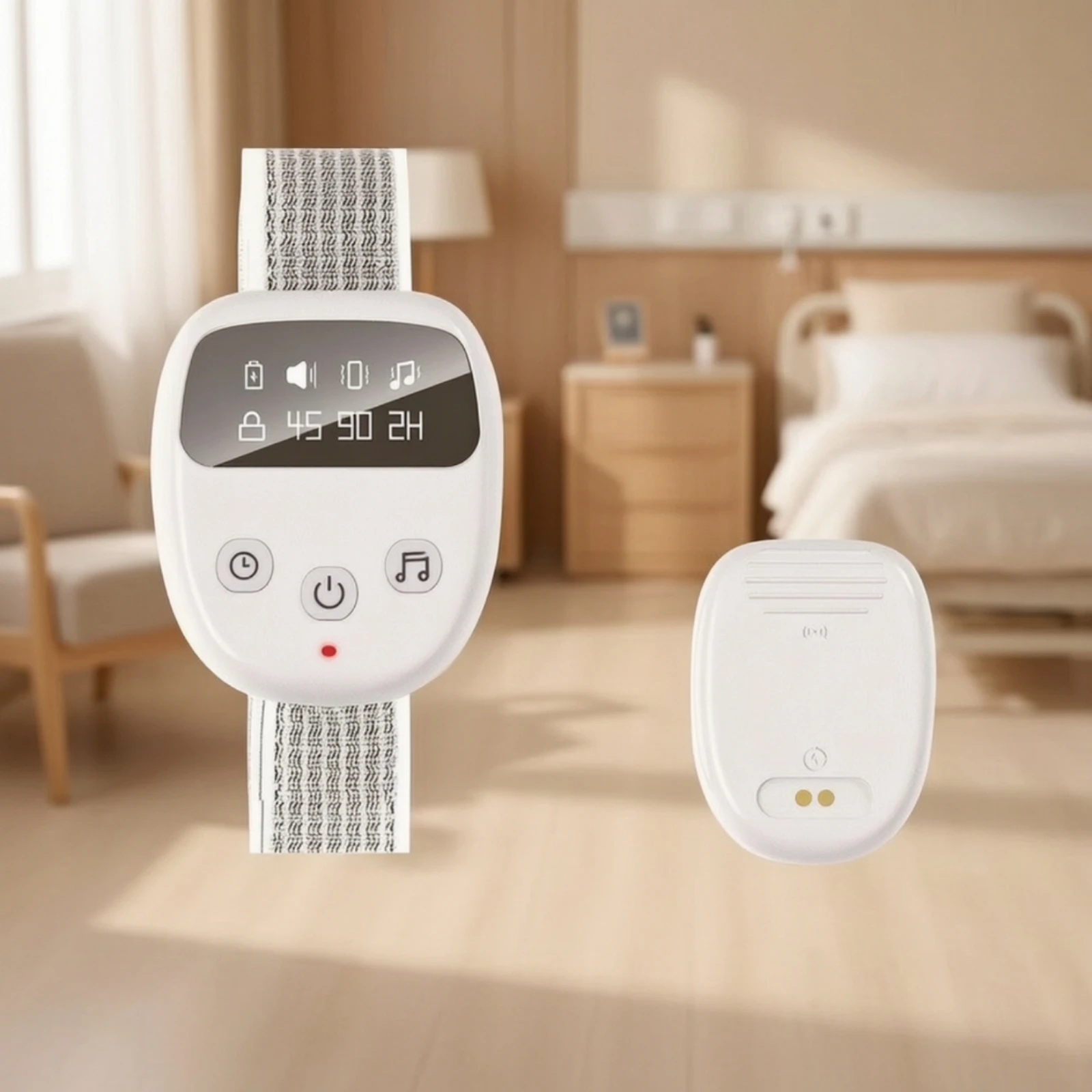 Urine Wetness Alarm Discreet Bedwetting Alarm with Sensor Wearable Wetness Monitor Dual-Functionmode Night Potty Training Device