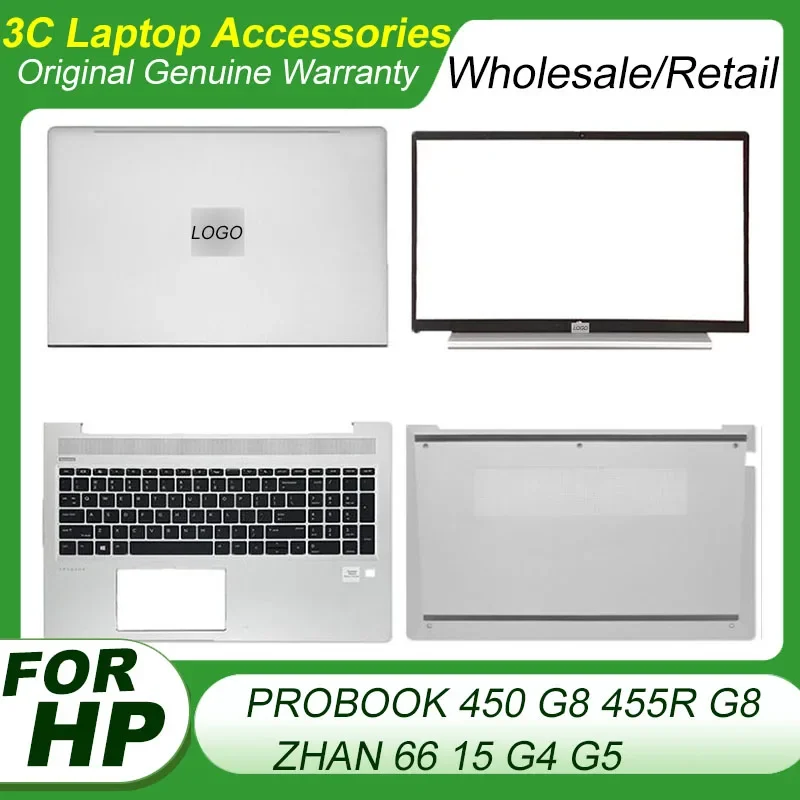 

New Original For HP Probook 450 G8 455R G8 Zhan66 15 G4 G5 LCD Back Cover Front Bezel Palmrest Bottom Case M21742-001 M21740-001