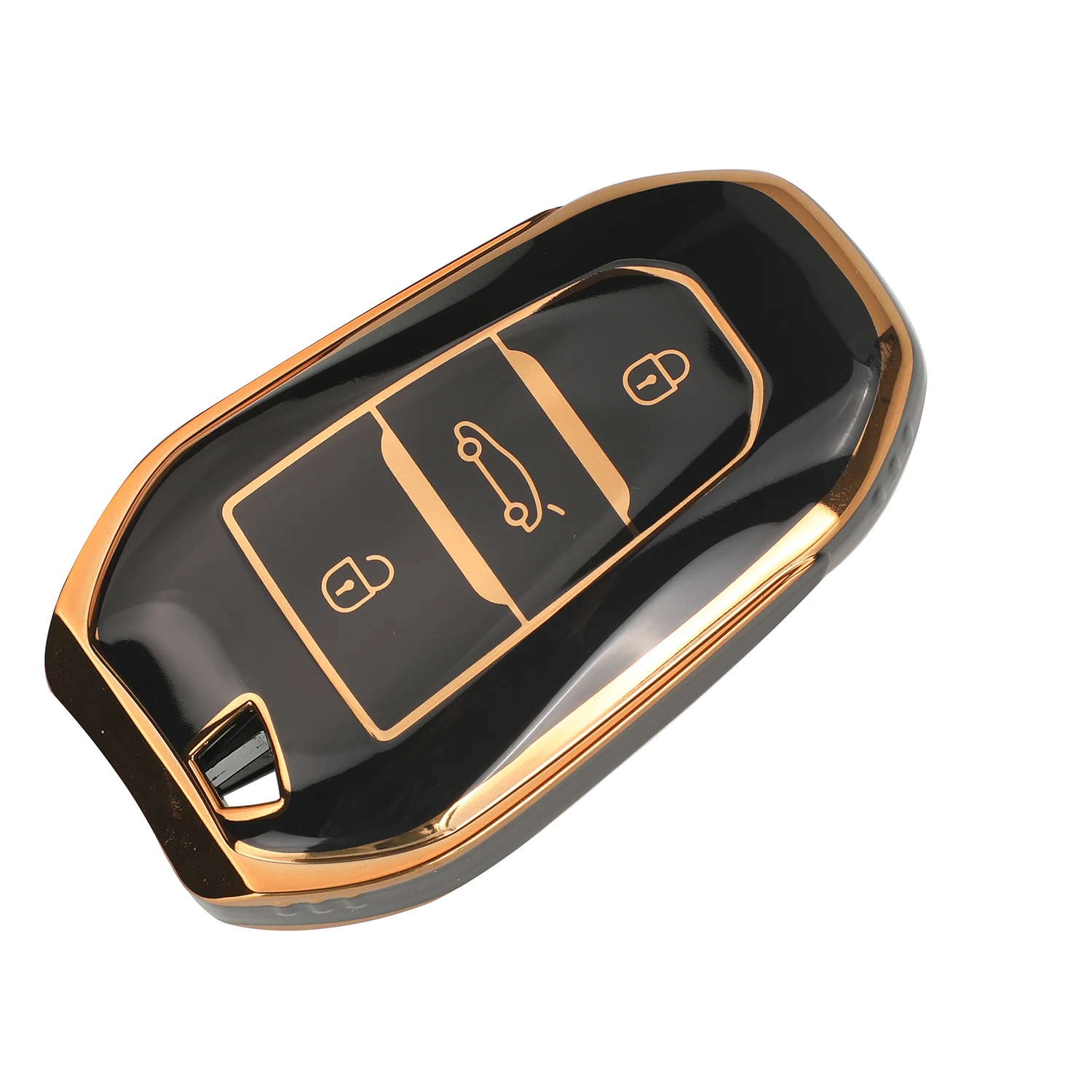 Jingyuqin لينة بولي TPU حافظة مفتاح السيارة عن بعد لبيجو 308 408 508 2008 3008 4008 لسيتروين C4 C4L C6 C3-XR بيكاسو DS3 DS4 DS5