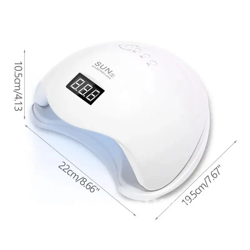 SUN5 48W LED UV โคมไฟสําหรับเล็บแห้งเจลทั้งหมด Motion Sensing Professional Cabin เล็บเครื่องมือสําหรับ Home