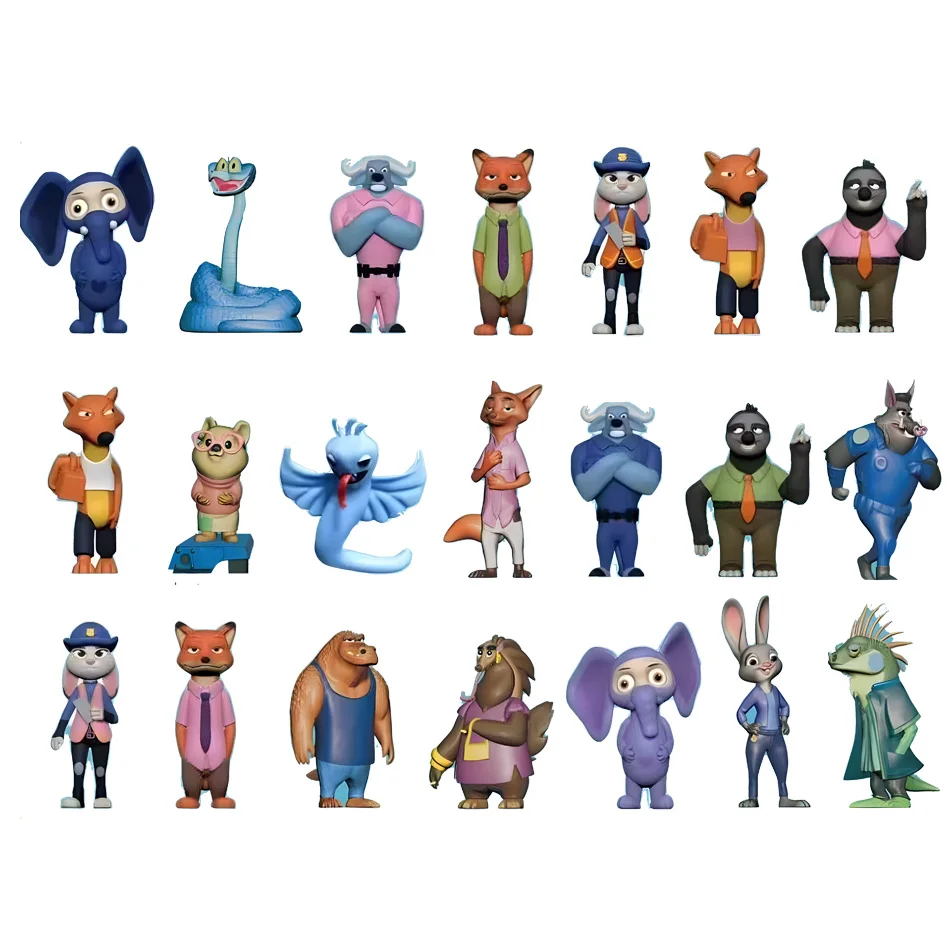 24 pièces Judy Nick Anime boîte aveugle figurines ensemble PVC modèles à collectionner jouet ornements cadeaux 5.3-8 cm