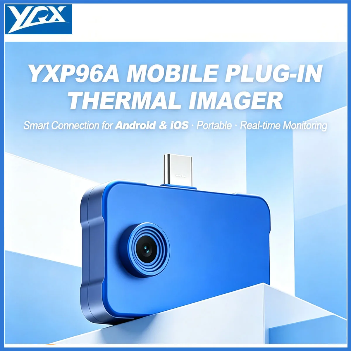 YXP96A Wärmebildkamera für Typ-C iOS & Android Smartphones 192x192 Super-Auflösung Infrarot-Bildgeber für Heim- oder Leiterplatteninspektion