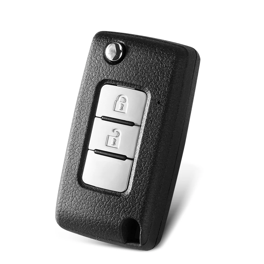 KEYYOU For Mitsubishi Mirage, Outlander, ASX 2016+ J166E Car Key MIT11R Modified Flip Folding Remote Key Shell Case
