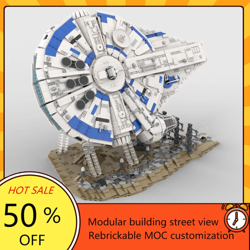 4902PCS MOC-75212 Space Battle Series Kessel Run Millenniumes Falcon Model Building Blocks Technology Bricks Assembly Toys Gifts