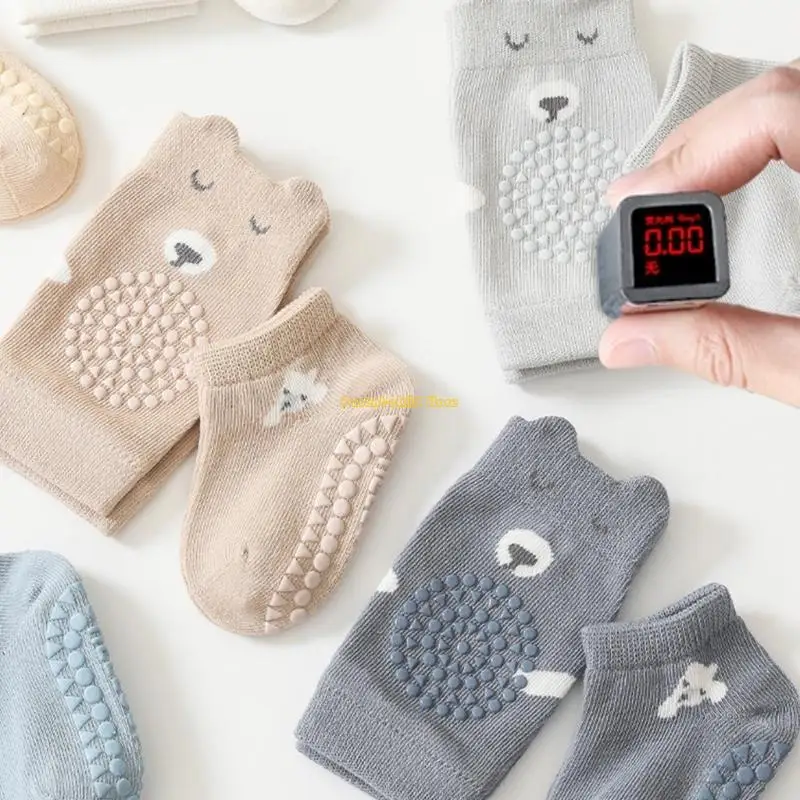 

Wxtd детские коленные охранники и ползания для младенцев 0-48 месяцев дышащие и удобные носки для пола на пола для помещений для