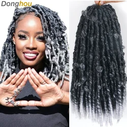 Butterfly Locks Hair Grey Butterfly Locs Pre looped Butterfly Locs Crochet Hair 14 Inch Crochet Butterfly Twist 20 Strands/Pack
