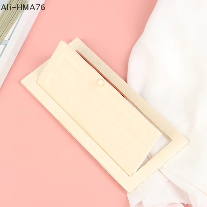 HMA76-1/12 규모 소형 인테리어 나무 문 DIY 인형 집 가구 액세서리