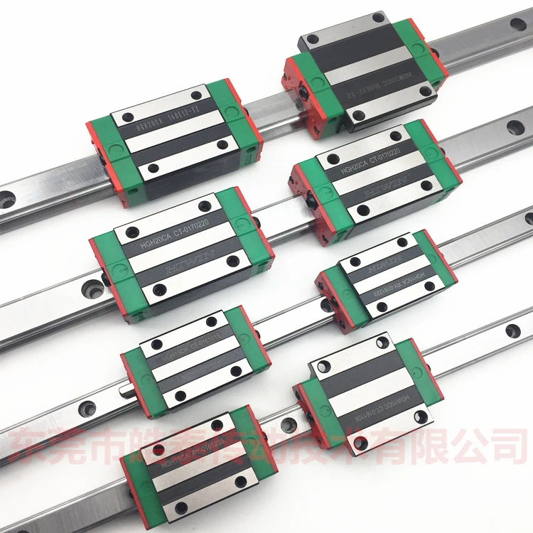 Linear rail slider square HGH15CAHGW20CC 25 30 flange track high assembly linear slide