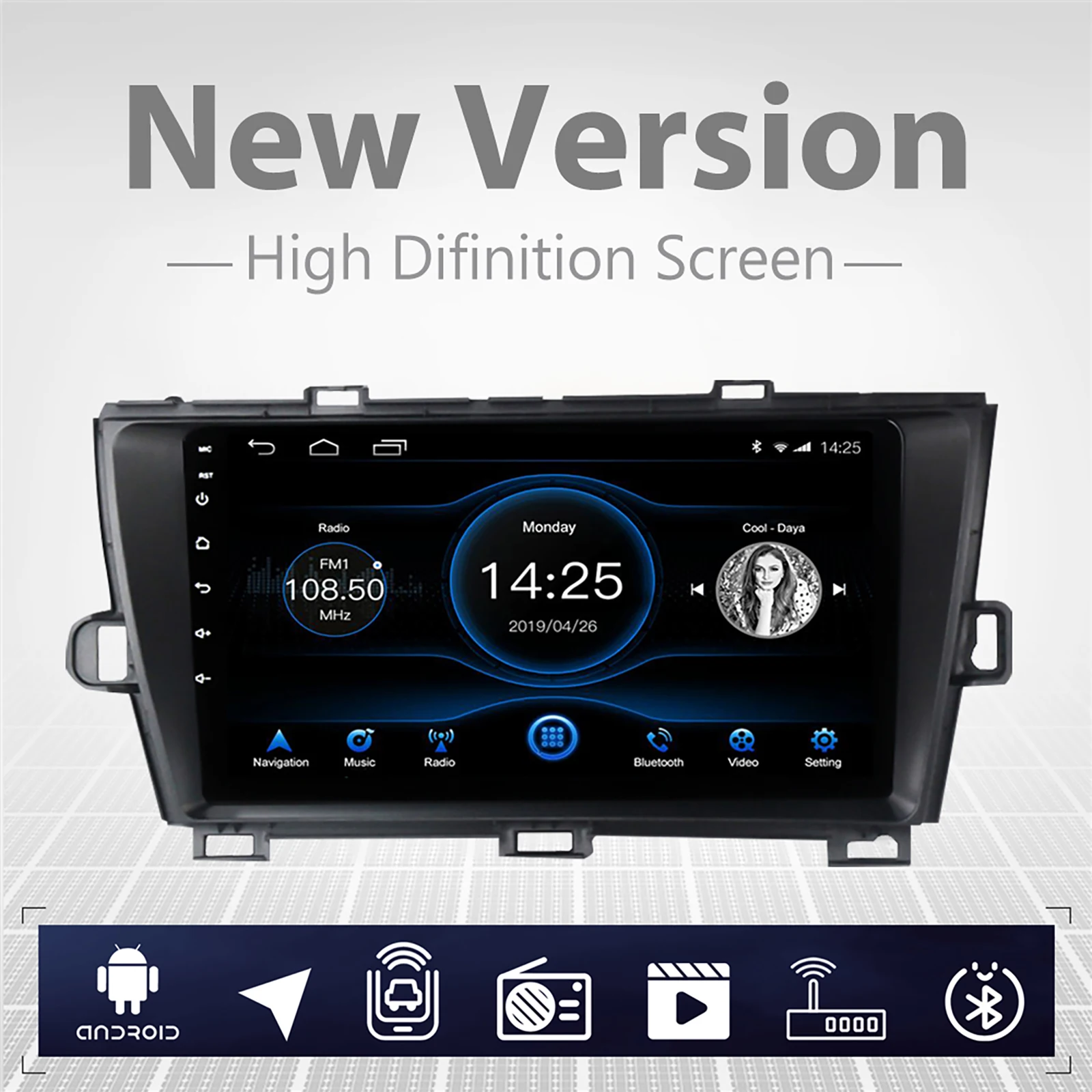 car radio carplay android Toyota Prius Android 10.1 Touch Screen Bluetooth USB Player  Memory Flash for Toyota Prius 2010-2015