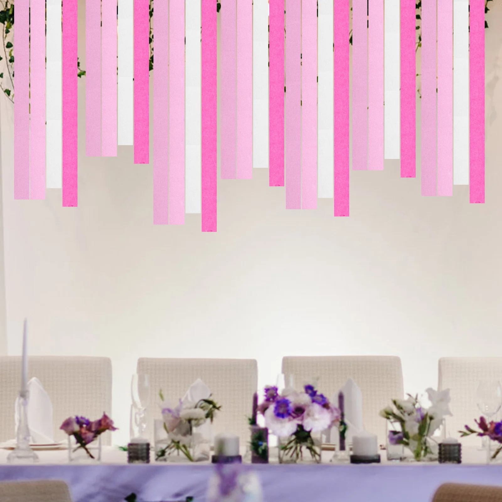 

8pcs Crepe Paper Streamers Party Decorations Birthday Wedding Celebration Streamer Ornaments Multi-Function Paper Ribbon
