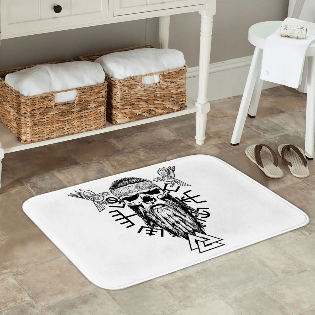 Viking Skull With B… - image