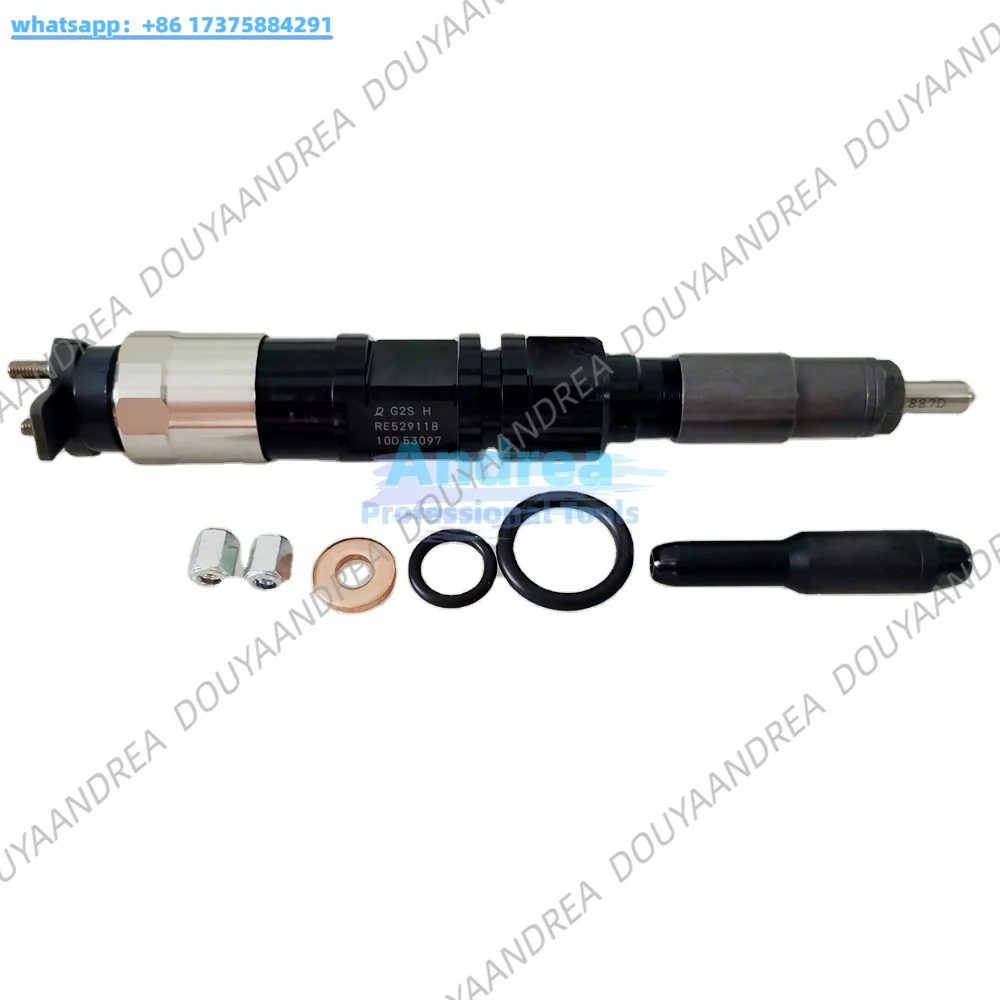 

original common rail inje ctor 095000-6490 095000-6491 dies el fuel inje ctor RE529118 DZ100217 for 6068 engine