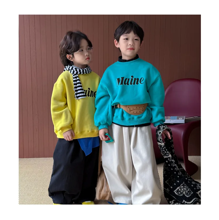 سترة الأطفال 2025 الخريف والشتاء جديد الكرتون رسالة سميكة سترة كلية نمط غير رسمي #4