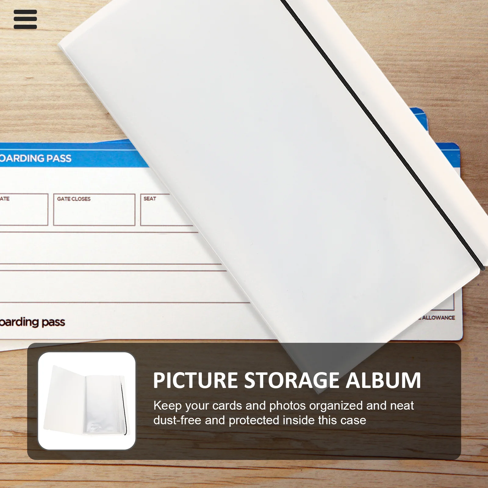 

Tickets Storage Album Premium Transparent Multi-Functional Loose Leaf Card Holder for Photos Receipts Organizer Gift