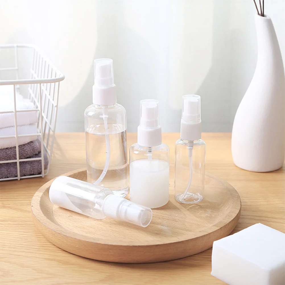 

10Pcs Portable Bottles Refillable Plastic Travel Storage Containers for Shampoo Body Wash Face Cream Organizer