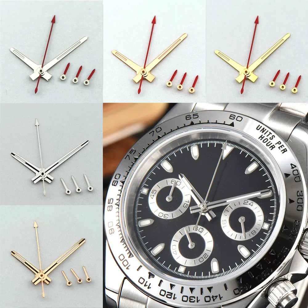 13.5mm hands C3 Luminous suitable for VK-63 movement  pointer watch replacement parts For accessories