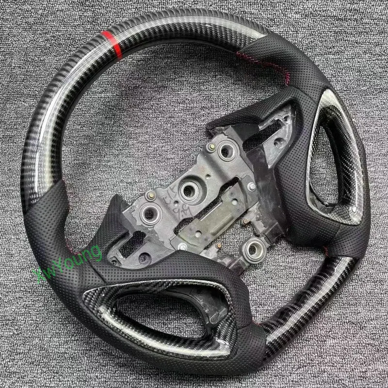 For Hyundai Sonata 100% Real Carbon Fiber Leather Steering Wheel