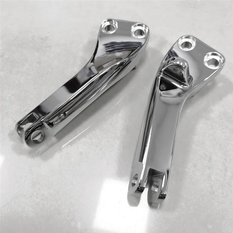 

ABNF!Хромированный кронштейн для крепления подножки пассажира, аксессуары, детали для Dyna Super и Wide Glide 06-17