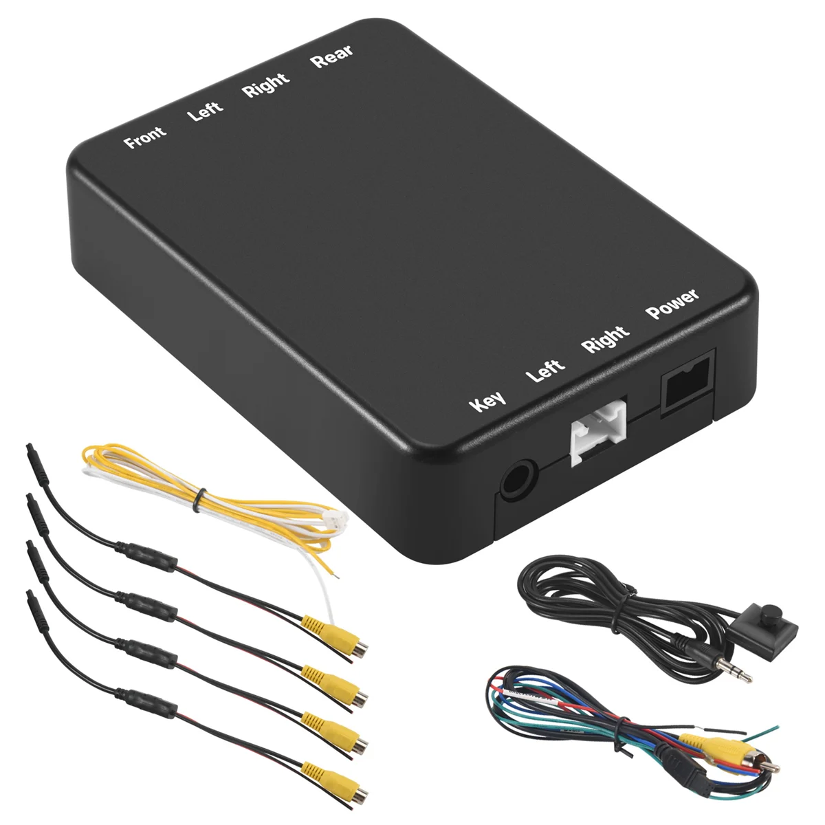 Clássico estacionamento panorâmico vista retrovisor 4 vias 360 graus vista câmera caixa de controle sistema dvr sem câmera