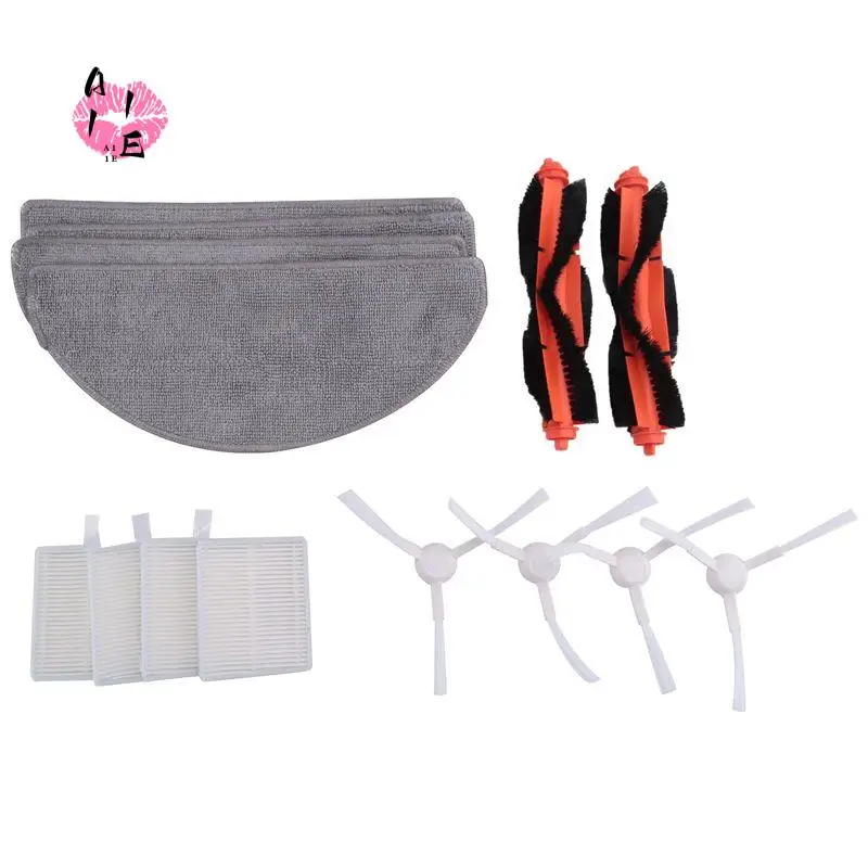 A11E-For Xiaomi Robot Vacuum E10 E12 E10C Replacement Spare Parts Accessories Parts Side Brush Hepa Filter Mop Cloth