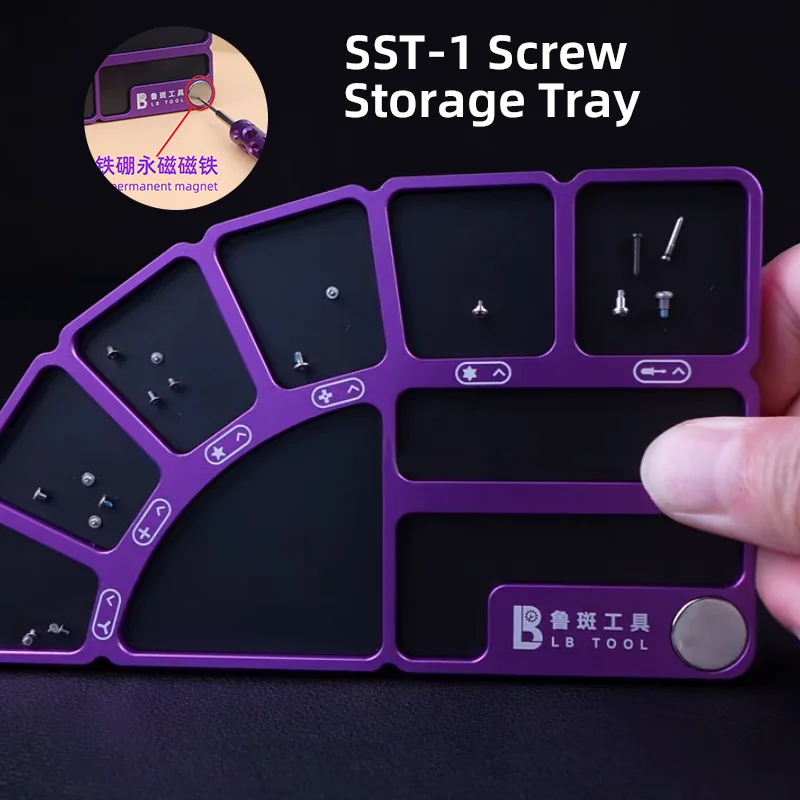 LUBAN SST-1 Screw Storage Tray Magnetic Module for Screwdriver Bits Organizer for Phone Computer Repair Tool Accessories