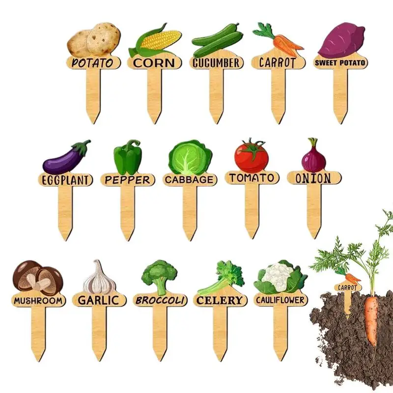 

Plant Tags 15X Garden Markers Plant Tags And Labels Reusable Greenhouse Nursery Accessories For Seedlings Vegetable Raised Bed