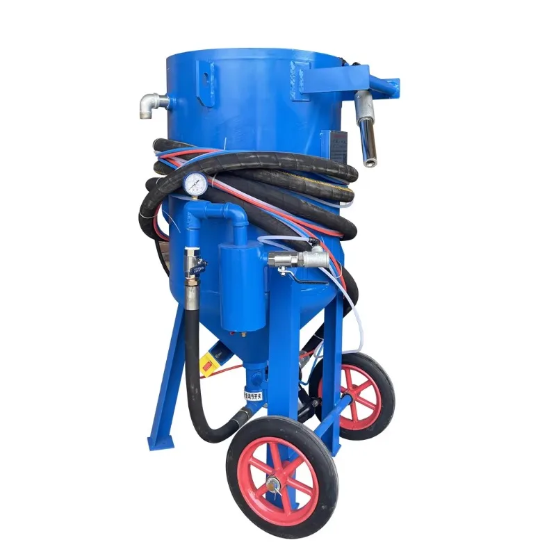 Sandblaster Wet Dry Dustless Automatic High Pressure Industrial Remove Rust Cleaning Ceramic Jet Metal Sand Blasting Machine