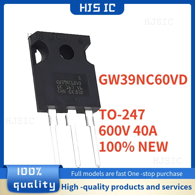 5-10PCS 100% NEW GW39NC60VD STGW39NC60VD TO-247 40A 600V GW3