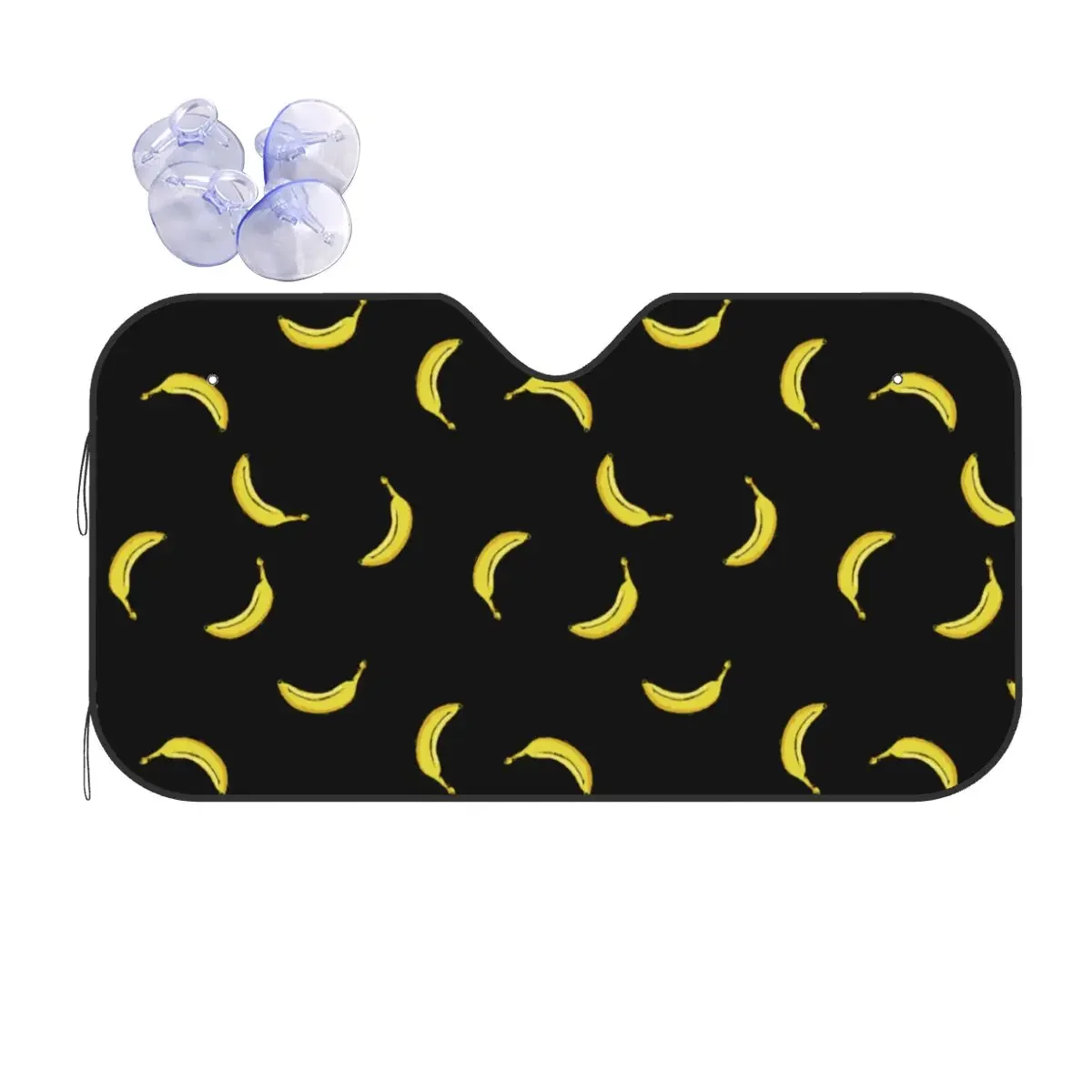 Fruits Sunshade Windscreen Banana Novelty Car Front Window Visor 70x130cm Car Sunshade UV Protector