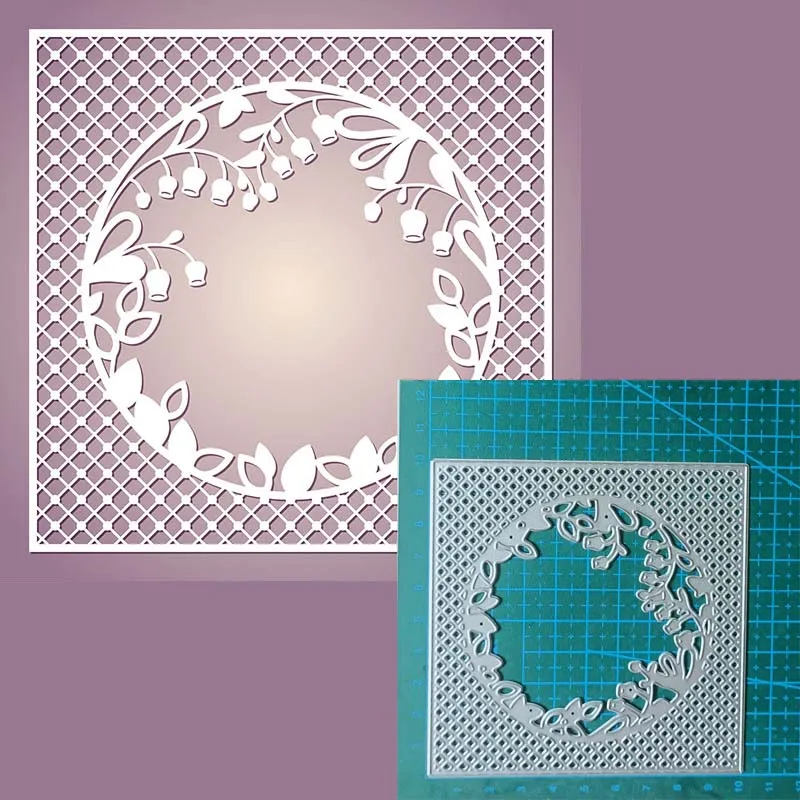 Framework Background Metal Cutting Dies for Scrapbooking