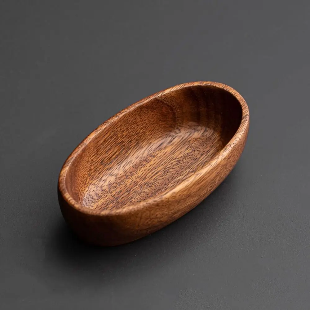 وعاء متعدد الوظائف على الطراز الياباني على شكل قارب مصنوع يدويًا من السلطة الطبيعية، صينية وجبات خفيفة متينة، تحديث الشاي