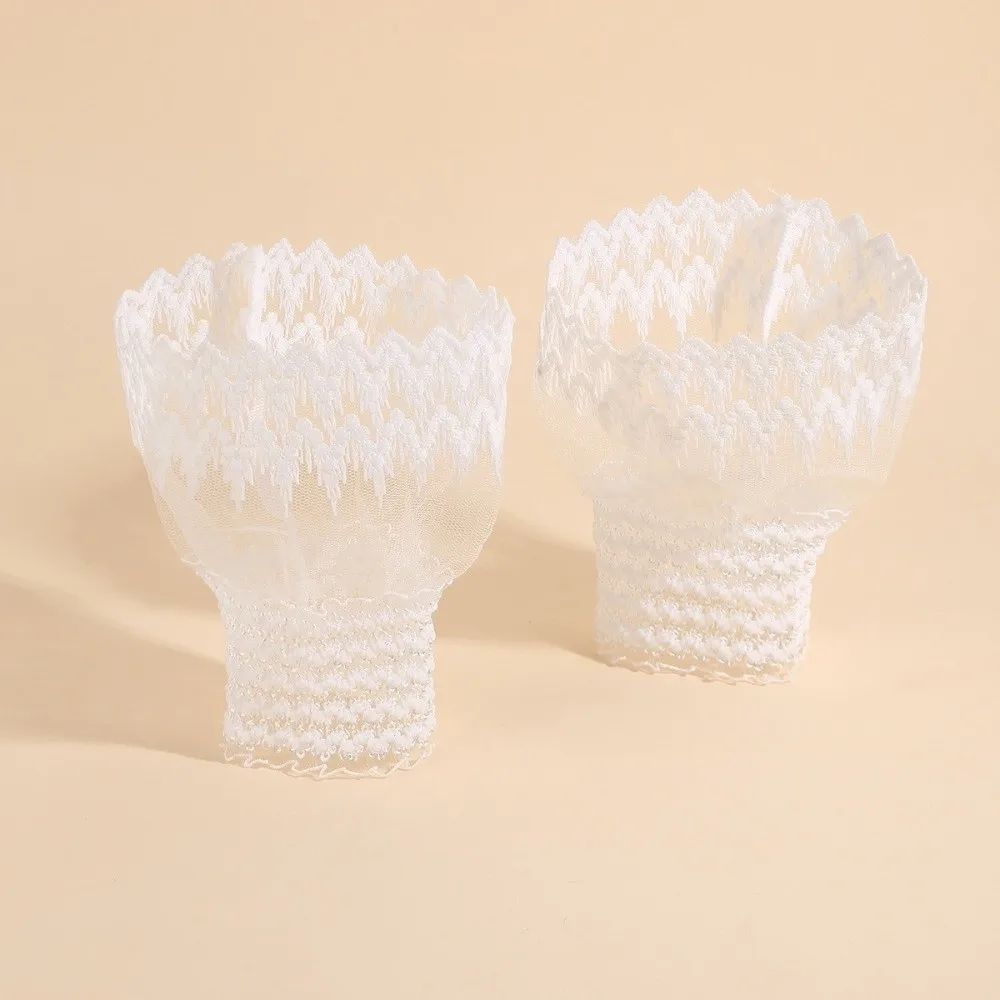

Elastic Detachable Sleeves Cuffs Dresses Sweater Decor Sun Protection Lace Cuffs Sweet Costume Accessory Decorative Cuffs