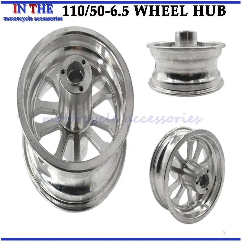 Rear 110/50-6.5Aluminum alloy vacuum wheel hub for pocket bike 47cc 49cc motorcycle part pocket bike