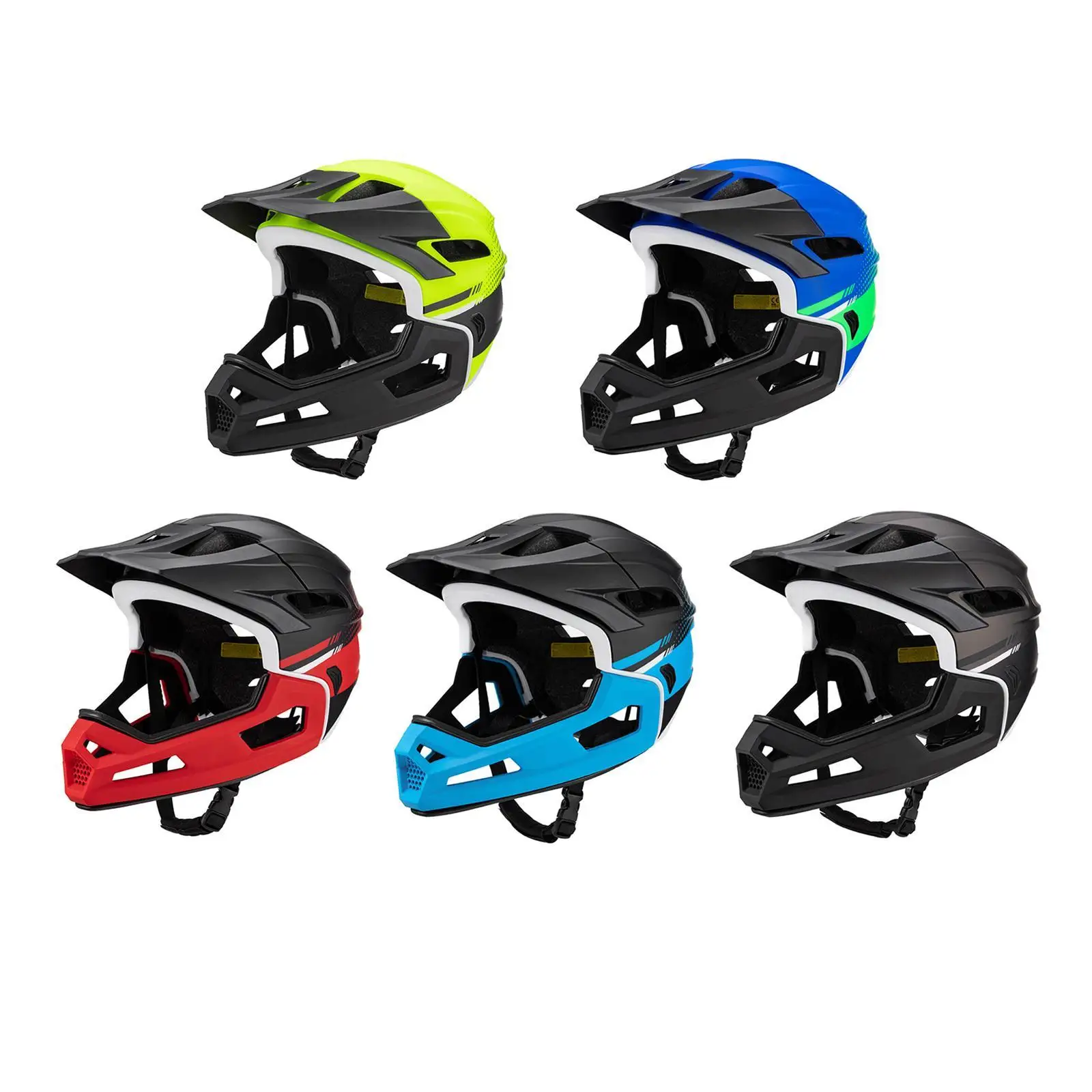 Full Face Bike Helmet Shock Absorbing Cycling Equipment Mountain Bike Helmet